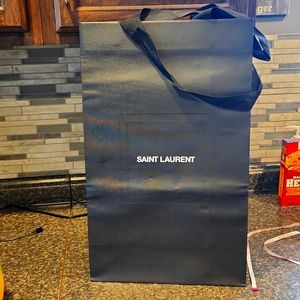 SAINT LAURENT Tall Black Gift Bag
